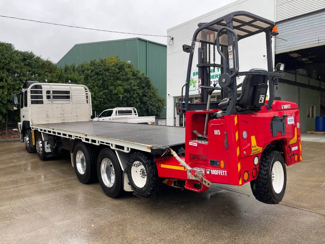 Truck with forklift hire
